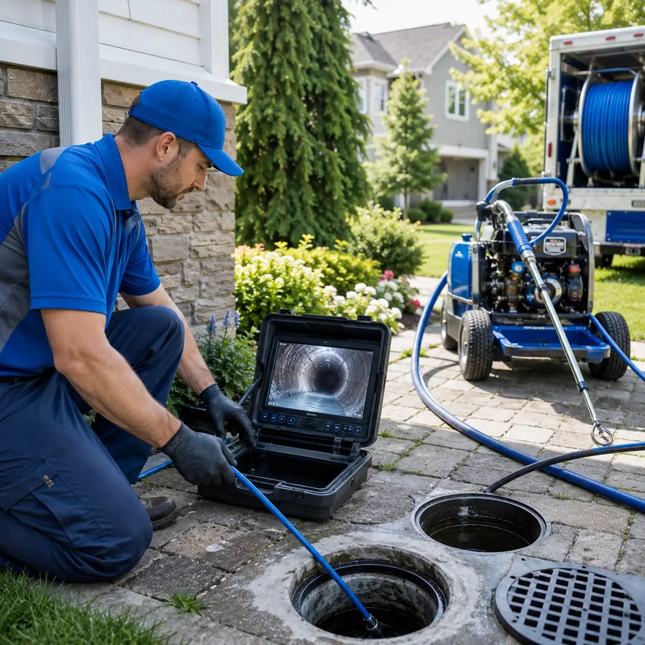 Outdoor drain cleaning professionals serving Olla, LA